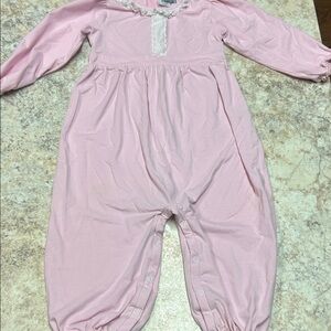 Smockingbird Pink Ruffled Kids romper